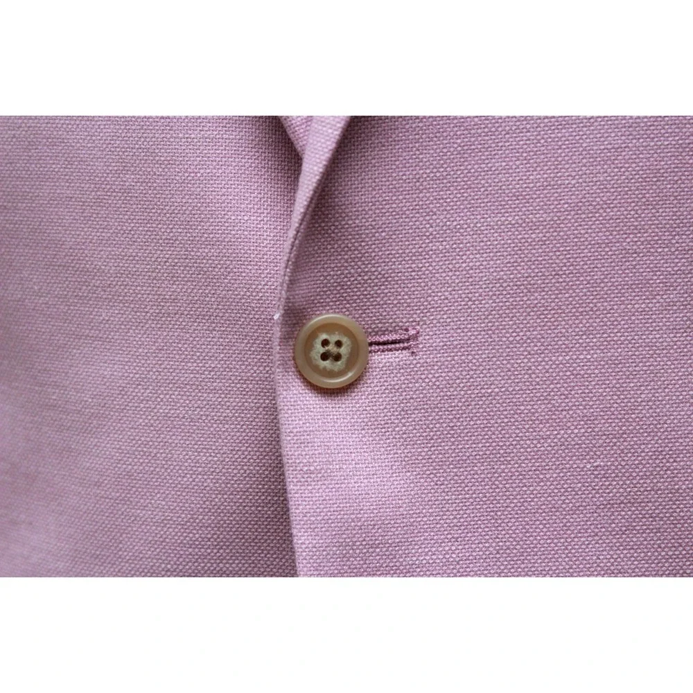 Jos A Bank‎ 40L Mens Textured Solid Sport Coat Pink Solid NWT E03339 - Picture 3 of 11